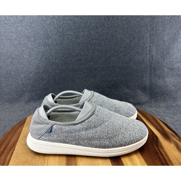 Vessi Shoes - Vessi Shoes Women's 9 Gray Wool Sunday Slip On Day Night Cloud Comfort